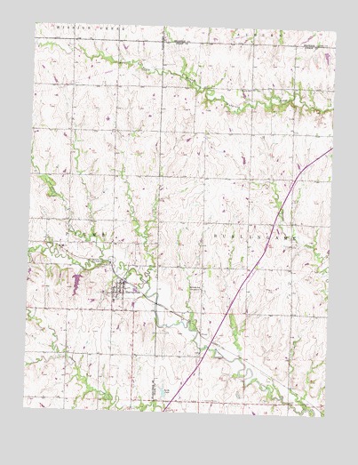 Harveyville, KS USGS Topographic Map