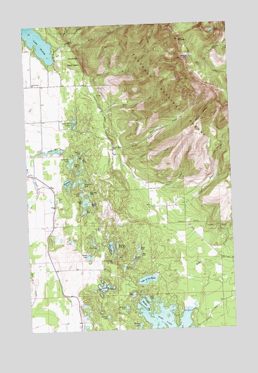 Hash Mountain, MT USGS Topographic Map