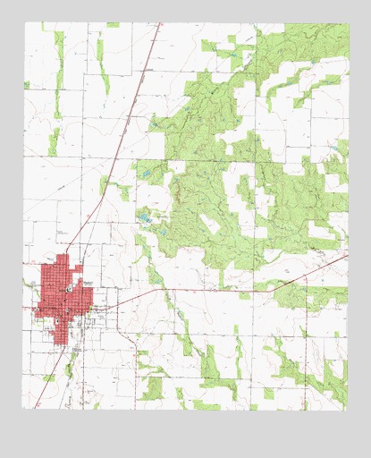 Haskell, TX USGS Topographic Map