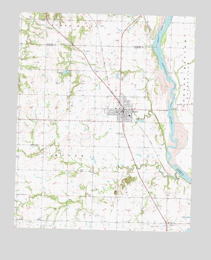 Haskell, OK USGS Topographic Map