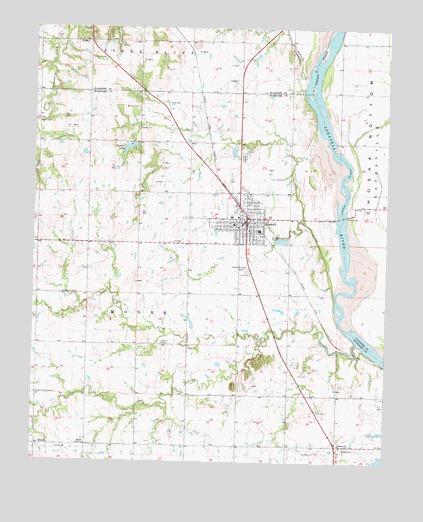 Haskell, OK USGS Topographic Map