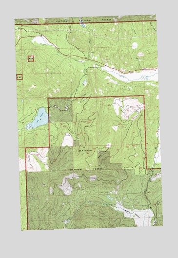 Haskill Mountain, MT USGS Topographic Map