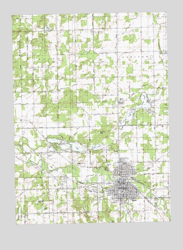 Hastings, MI USGS Topographic Map