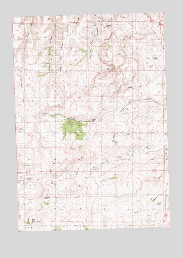 Hastings Peak, OR USGS Topographic Map