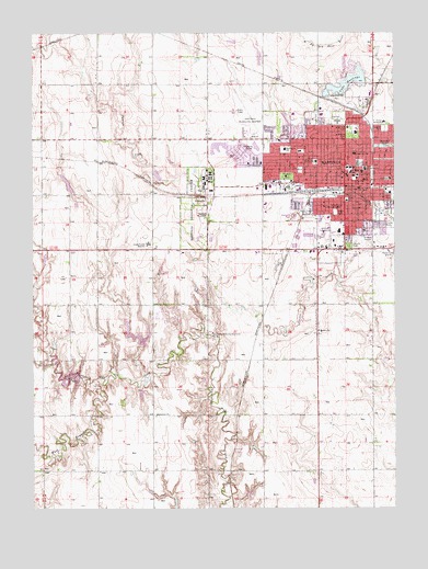 Hastings West, NE USGS Topographic Map