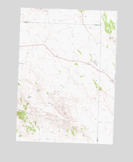 Hat Butte, OR USGS Topographic Map
