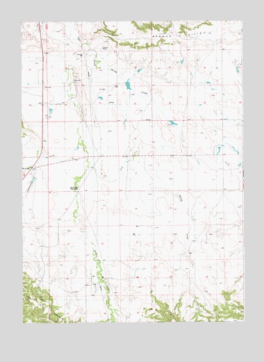 Hat Creek, WY USGS Topographic Map