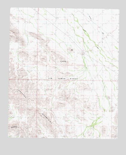 Hat Mountain, AZ USGS Topographic Map
