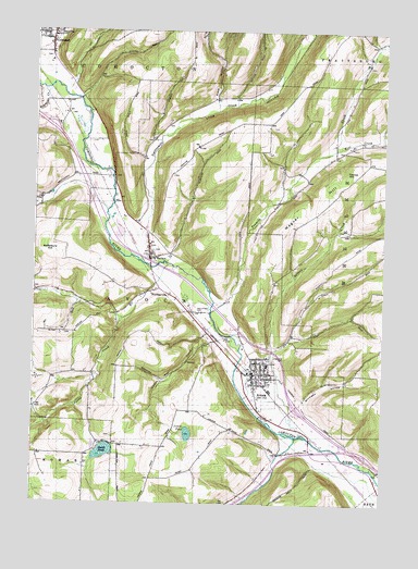 Avoca, NY USGS Topographic Map