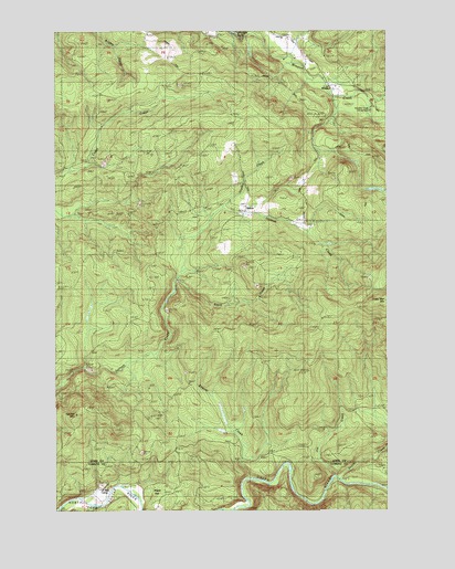 Hatchet Mountain, WA USGS Topographic Map