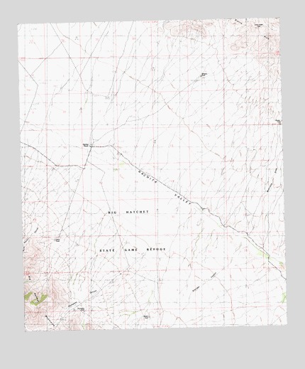 Hatchet Ranch, NM USGS Topographic Map