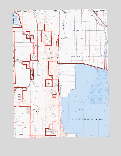 Hatfield, CA USGS Topographic Map
