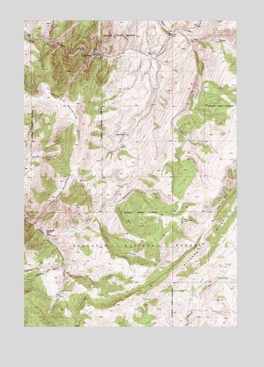 Hatfield Mountain, MT USGS Topographic Map