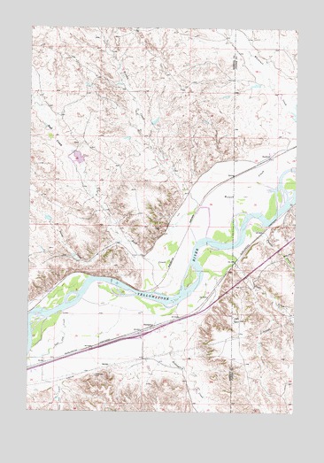 Hathaway, MT USGS Topographic Map