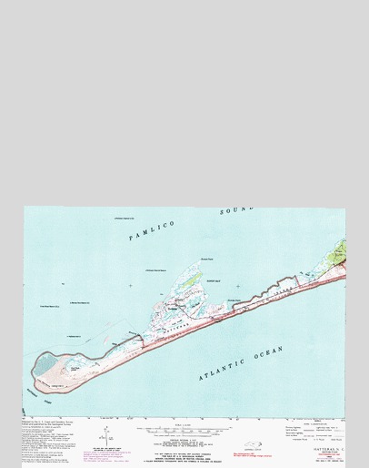 Hatteras, NC USGS Topographic Map