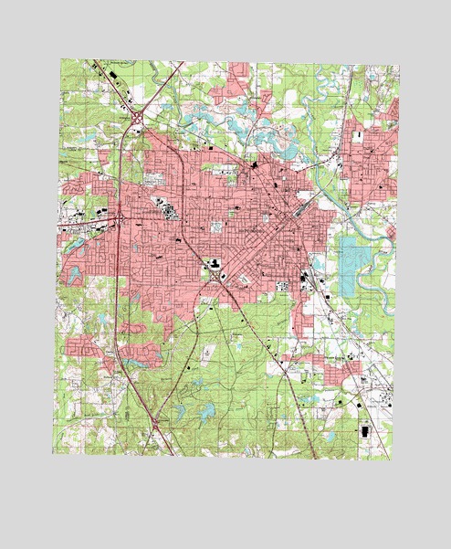 Hattiesburg, MS USGS Topographic Map