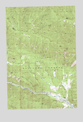 Haugan, MT USGS Topographic Map