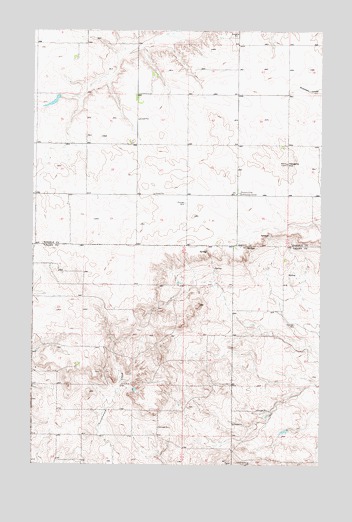 Haugens Hill, MT USGS Topographic Map