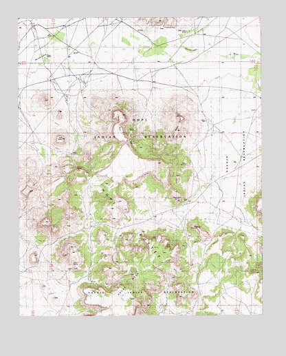 Hauke Mesa, AZ USGS Topographic Map