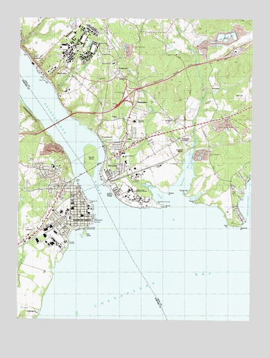 Havre De Grace, MD USGS Topographic Map