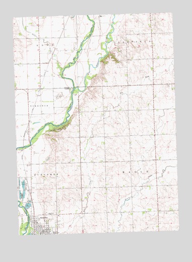 Hawarden North, IA USGS Topographic Map
