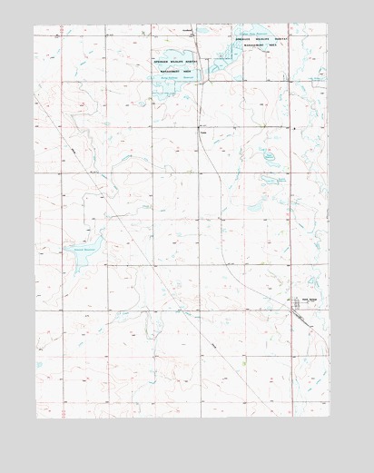 Hawk Springs, WY USGS Topographic Map