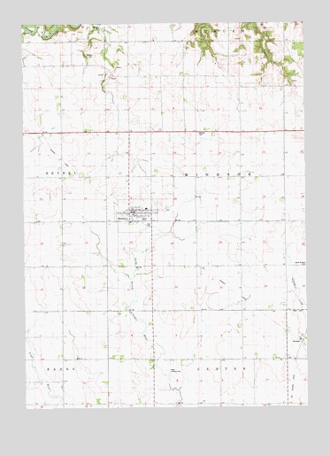 Hawkeye, IA USGS Topographic Map