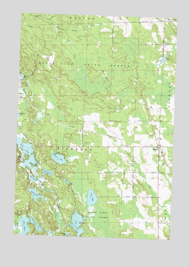 Hawks, MI USGS Topographic Map
