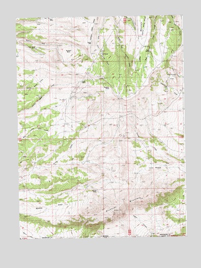 Hawks Nest, WY USGS Topographic Map
