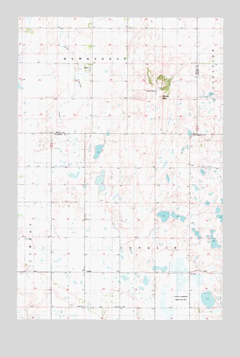 Hawks Nest, ND USGS Topographic Map