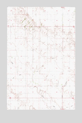 Hay Creek NW, MT USGS Topographic Map