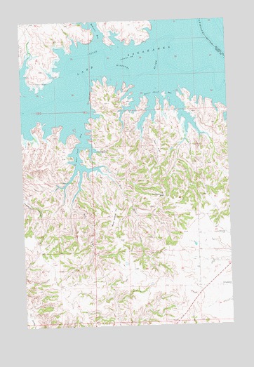 Hay Flat, ND USGS Topographic Map