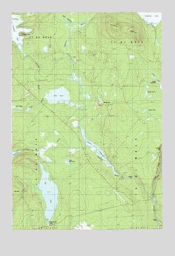 Hay Lake, ME USGS Topographic Map