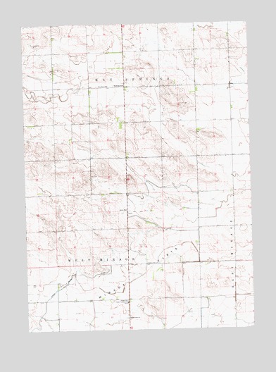 Hay Springs SW, NE USGS Topographic Map