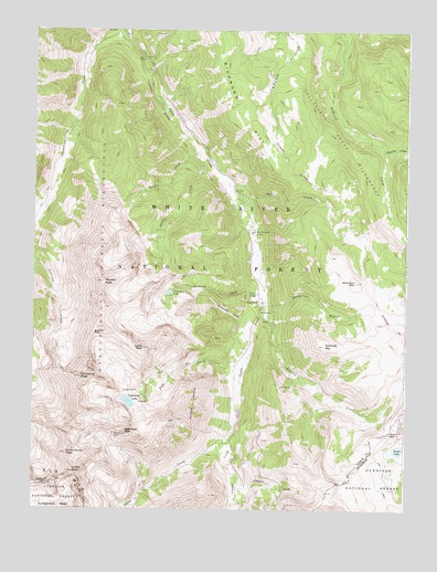 Hayden Peak, CO USGS Topographic Map