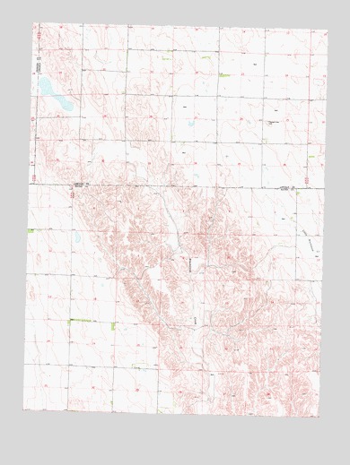 Hayes Center NW, NE USGS Topographic Map
