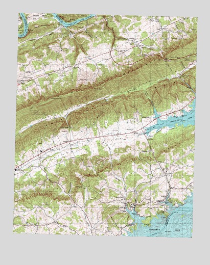 Avondale, TN USGS Topographic Map