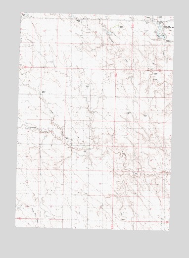 Hayes South, SD USGS Topographic Map