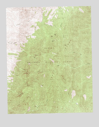 Hayford Peak, NV USGS Topographic Map