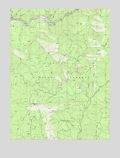 Hayfork Bally, CA USGS Topographic Map