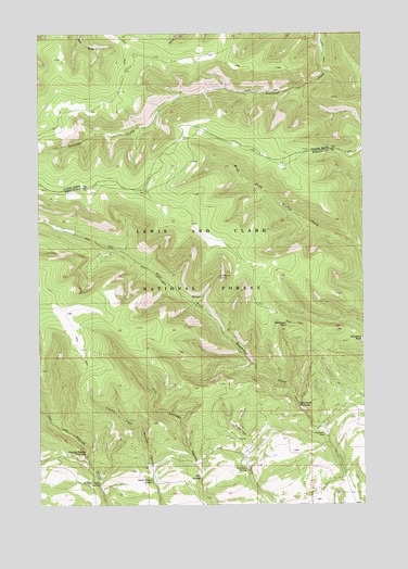 Haymaker Narrows, MT USGS Topographic Map