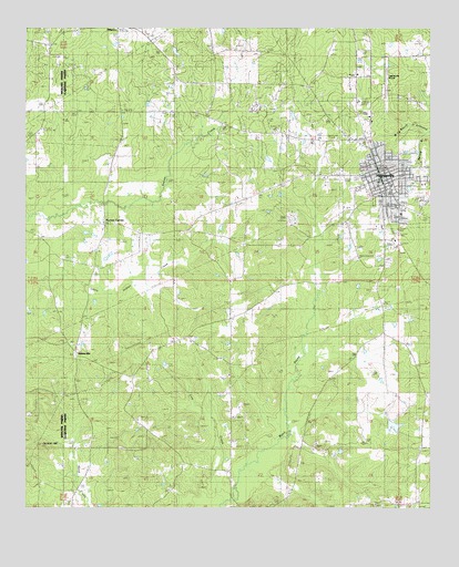 Haynesville West, LA USGS Topographic Map