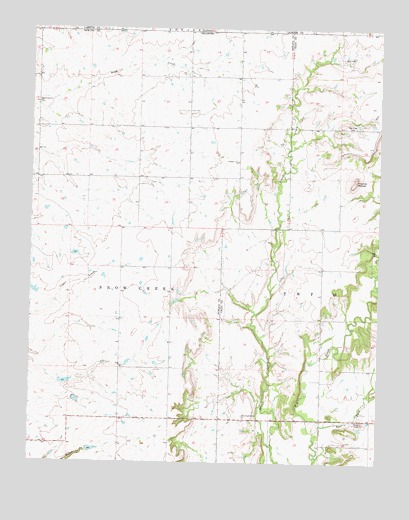 Hayrick Mound, OK USGS Topographic Map