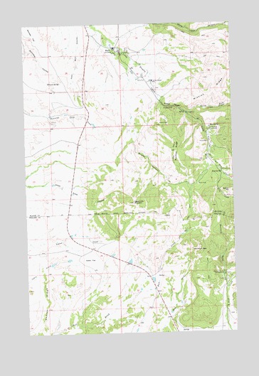 Hays, MT USGS Topographic Map
