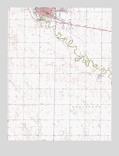 Hays South, KS USGS Topographic Map