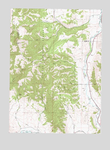 Haystack Mountain, ID USGS Topographic Map