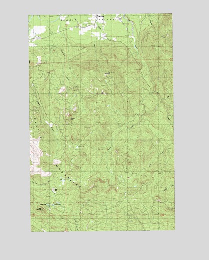 Haystack Mountain, WA USGS Topographic Map