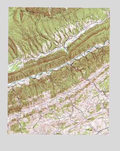 Hayters Gap, VA USGS Topographic Map