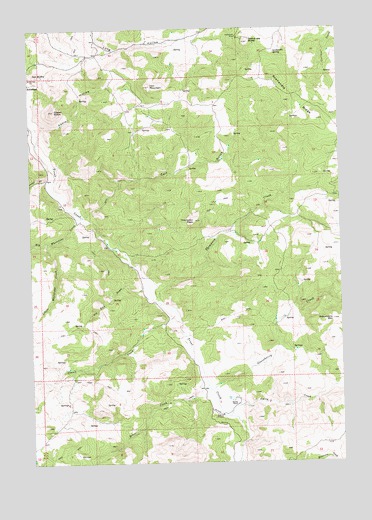 Axehandle Butte, OR USGS Topographic Map