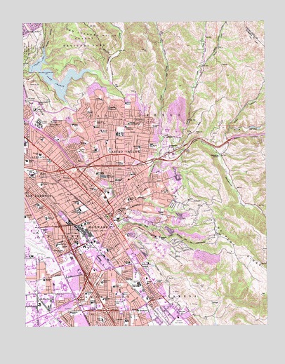 Hayward, CA USGS Topographic Map